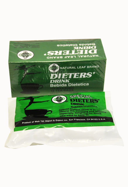 Dieters Natural Tea. Easy to use, add hot water and drink